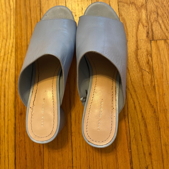 Zara leather shoes size 7 used once - Picture 2 of 5